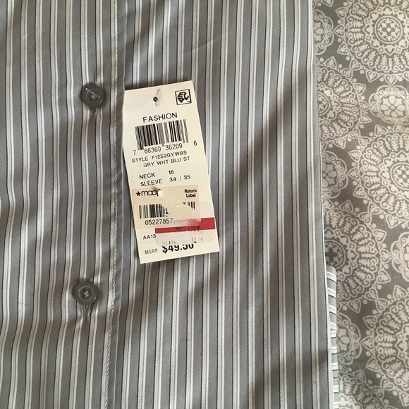 Two Men’s Long Sleeve Dress Shirts, size large - Picture 11 of 11